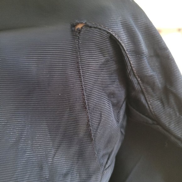 Vintage 1950s Navy blue dress with velvet collar - Picture 9 of 11